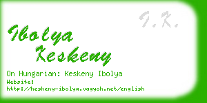 ibolya keskeny business card